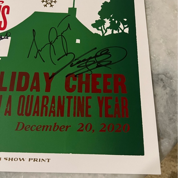 Autographed Hatch Poster Vince Gil, Amy Grant, Cece Winans Christmas at Home ‘20 - Picture 4 of 7